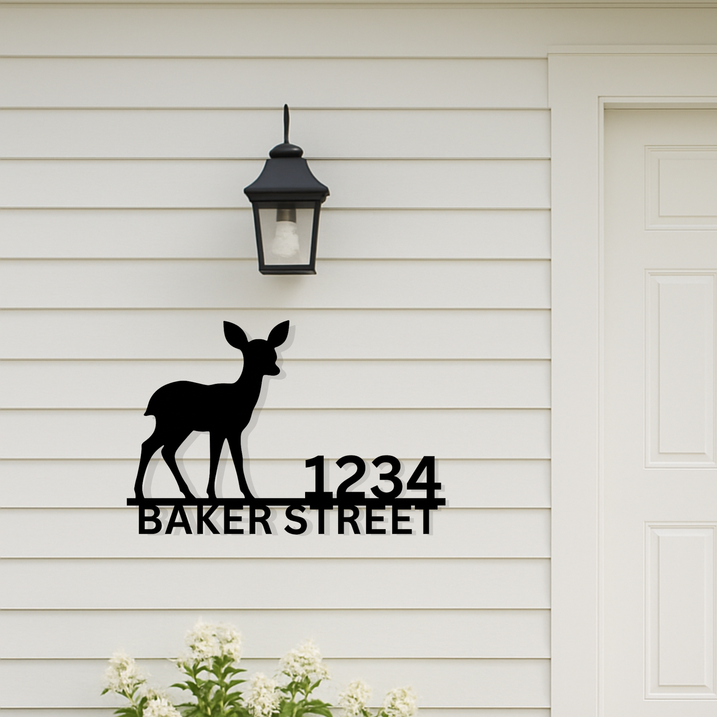 Baby Deer Address Sign